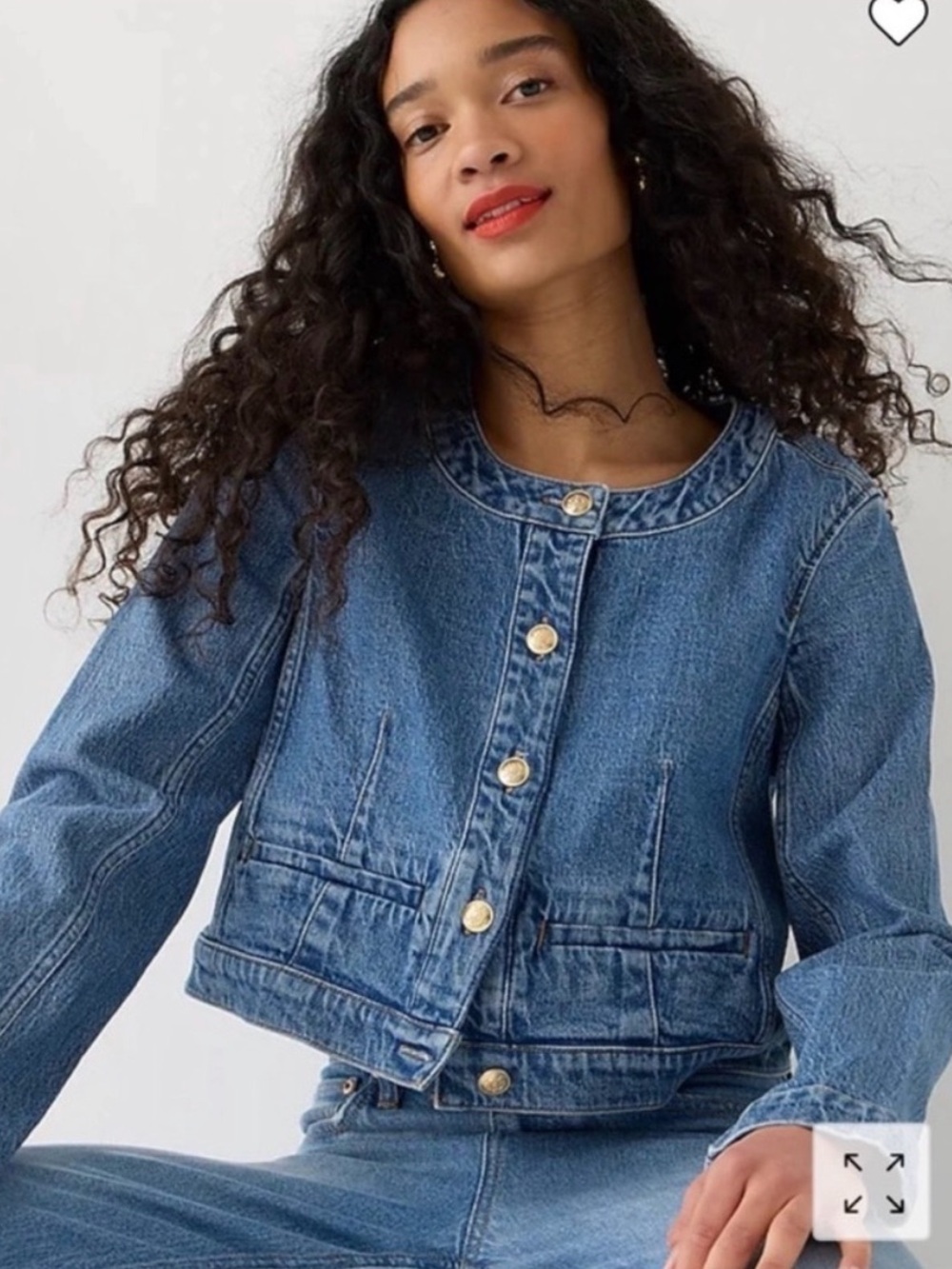 J. Crew Classic Blue Denim Lady Jacket
